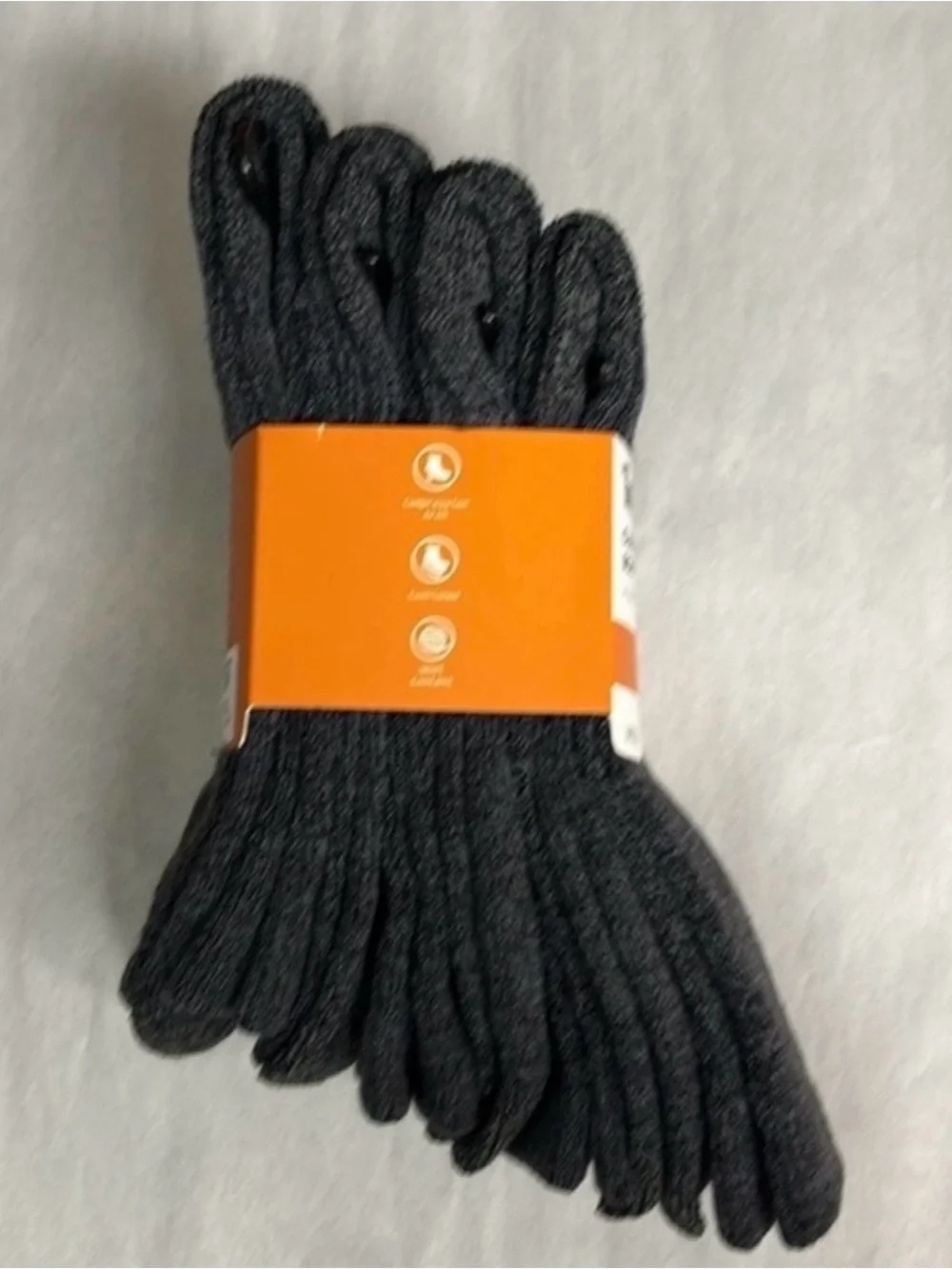 New Timberland Socks Men’s 4 Pair Casual Gray Wool Blend Cushioned Boot Sock